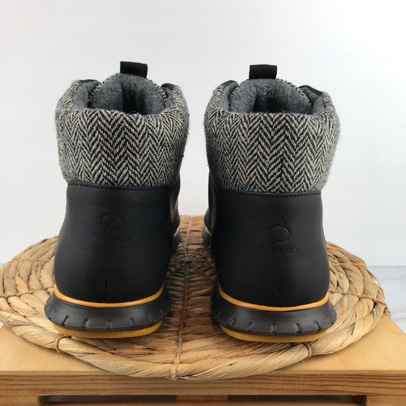 Cole Haan ZeroGrand Hiking Boot Black Leather 11B - Picture 6 of 10